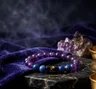 Aquarius Zodiac Bracelet with Amethyst & Lapis Lazuli | Samadhan 4