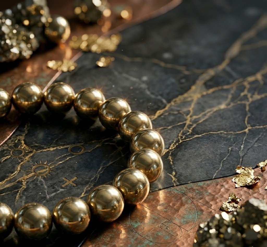 Original Natural Pyrite Bracelet for Wealth, Prosperity & Business Success 4