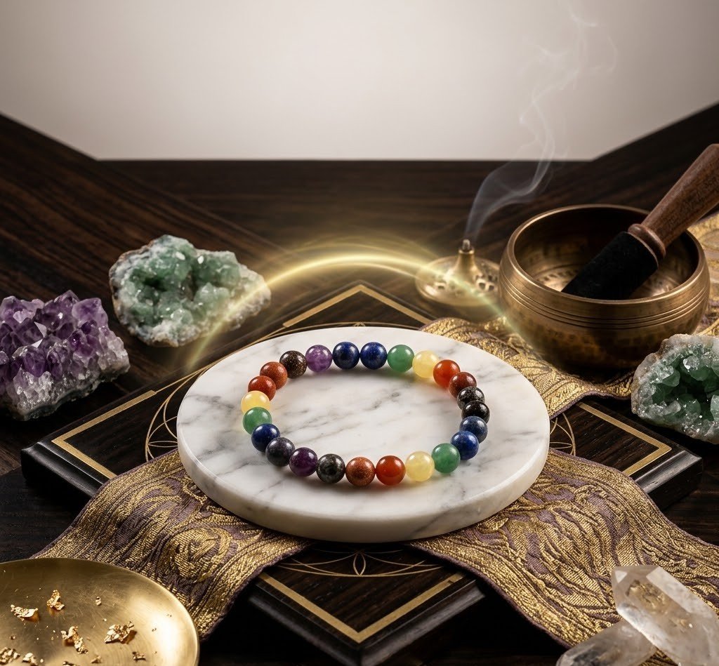 Original Natural Seven Chakra Bracelet for Balance, Positive Energy & Spiritual Wellness 3