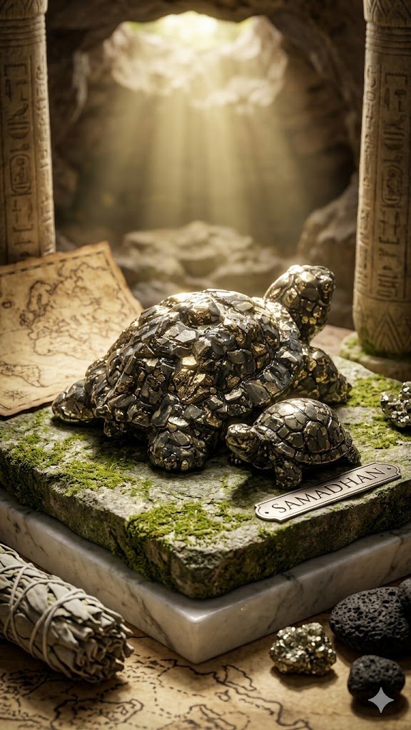 Original Natural Pyrite Turtle for Wealth, Prosperity, Good Luck & Positive Energy | 3