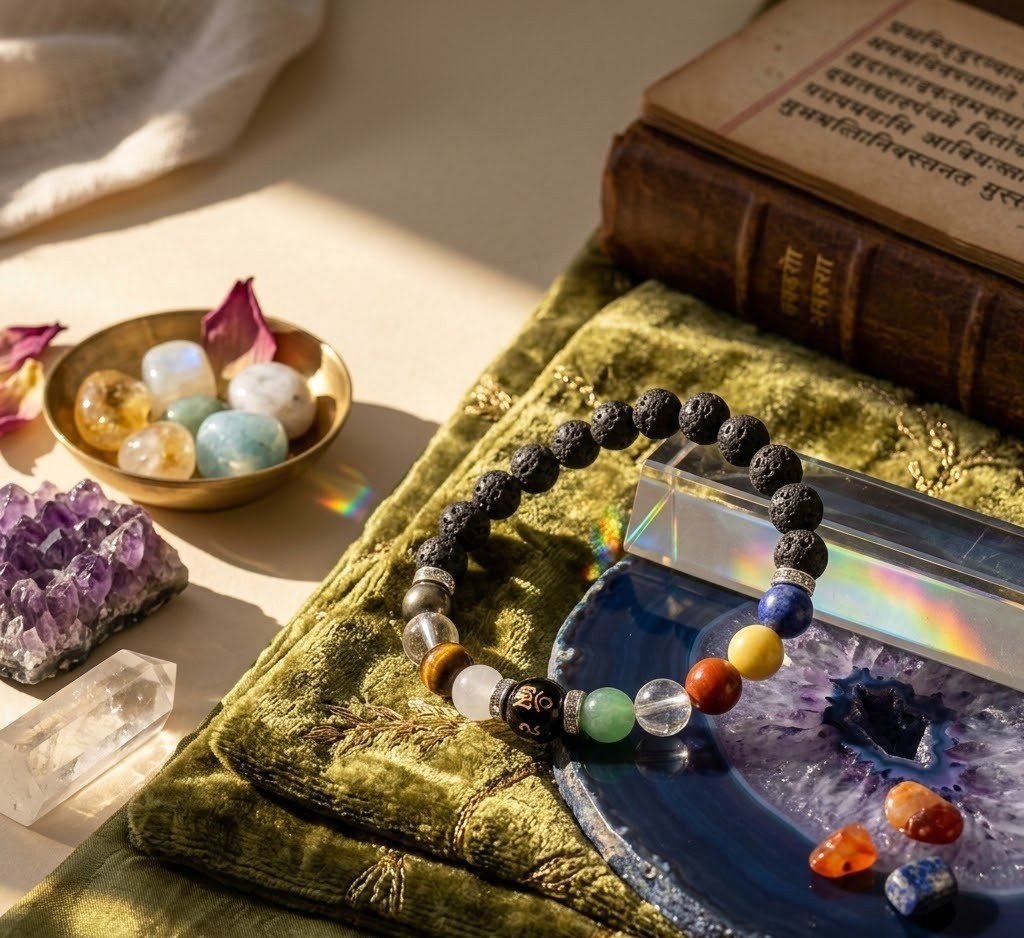 Original Natural Navgrah Shanti Bracelet for Planetary Balance, Protection & Positive Energy