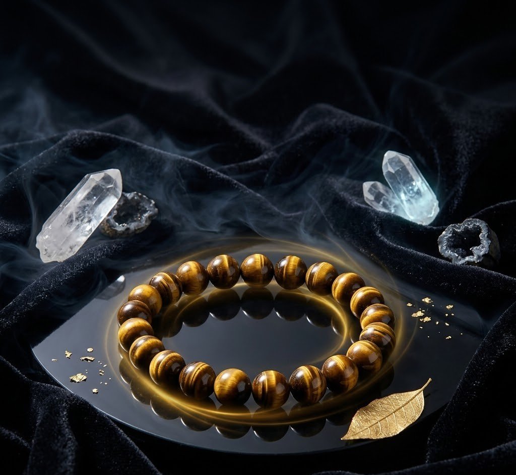 Original Natural Tiger Eye Bracelet for Confidence, Protection & Success 2