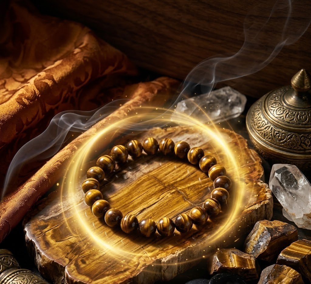 Original Natural Tiger Eye Bracelet for Confidence, Protection & Success 3