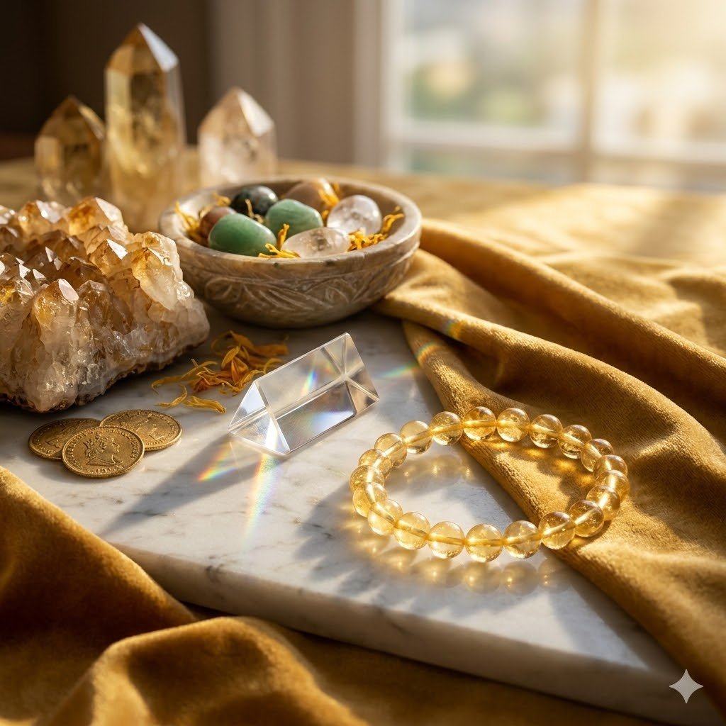 Original Natural Citrine Bracelet for Wealth, Success & Positive Energy 