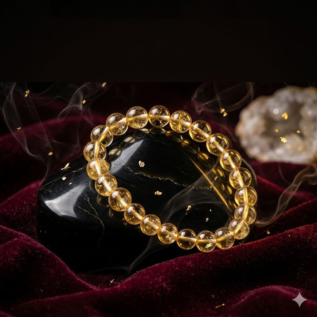 Premium Original Natural Citrine Bracelet for Wealth, Prosperity & Business Success