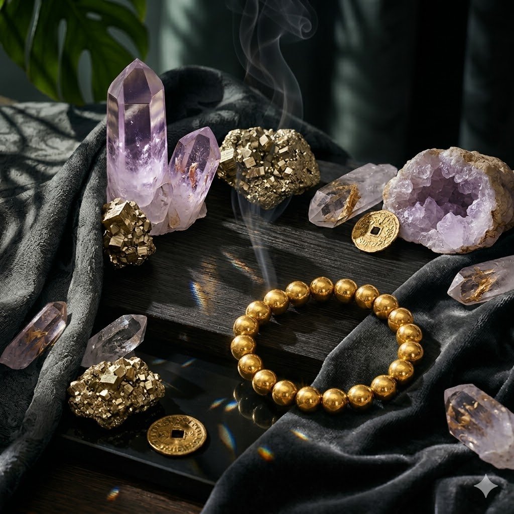 Original Natural Golden Pyrite Bracelet for Wealth, Prosperity & Business Success 2