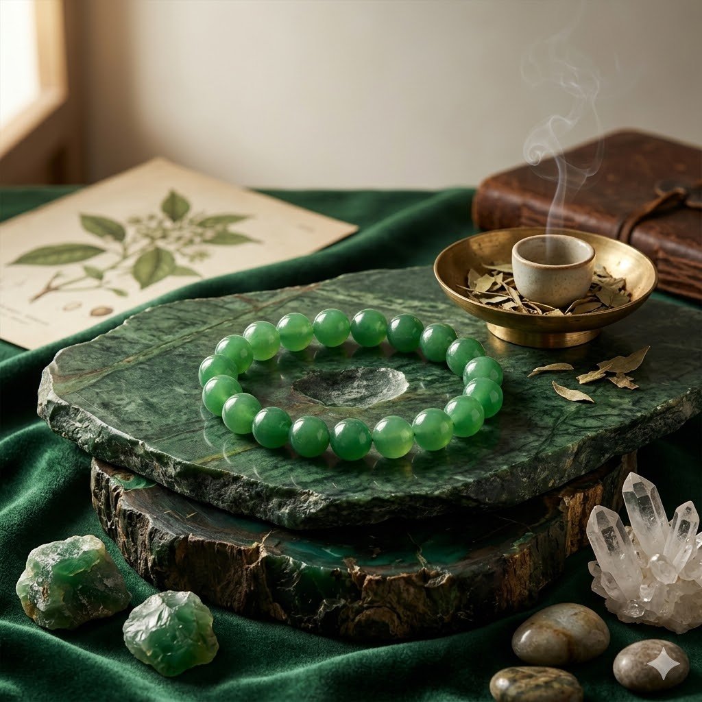 Original Natural Green Onyx Bracelet for Confidence, Emotional Balance & Positive Energy  2