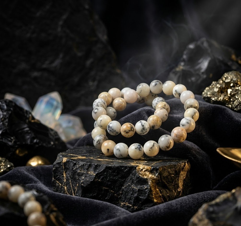 Original Natural White Opal Bracelet for Creativity, Love & Positive Energy 4